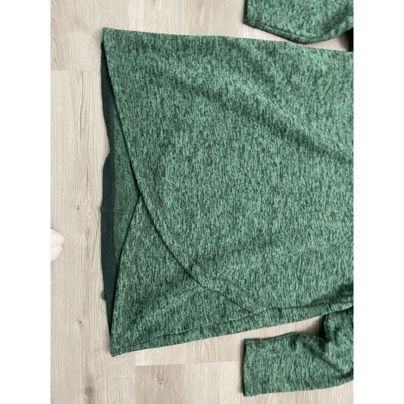 Lands End Sweater Tunic turtleneck Pullover Women 1X Green marled 16W-18W - Picture 2 of 7